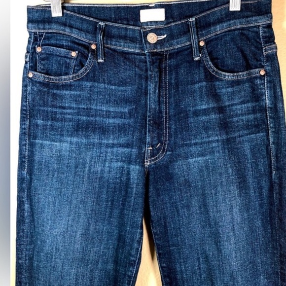 MOTHER INSIDER CROP STEP FRAY IN NOT ROUGH ENOUGH HIGH WAISTED KICK FLARE SZ 25 - Picture 5 of 16